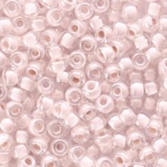 Miyuki rocailles kralen 8/0 - Blush lined crystal 8-215